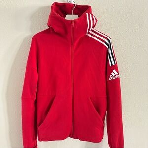 Adidas Red Full-Zip Hoodie Size XS Men